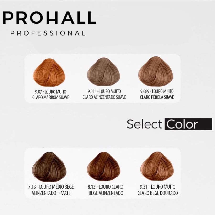 صبغة الشعر  Select Color Prohall البرازيليه لونِ لؤلؤي أشقر فاتح جدا رقم 9.89 حجم 50 مل