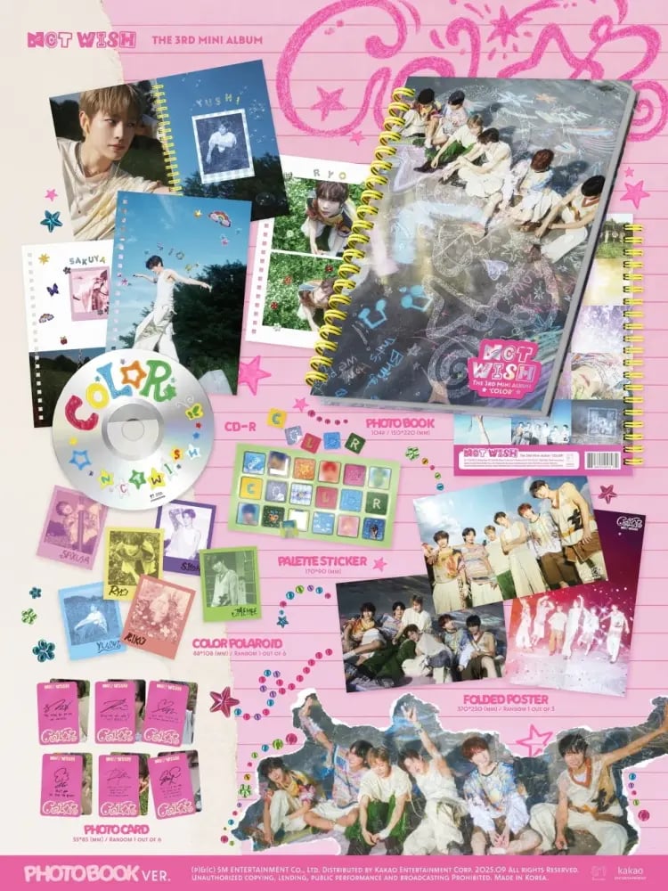 NCT WISH - [COLOR] 3rd Mini Album PHOTOBOOK Version