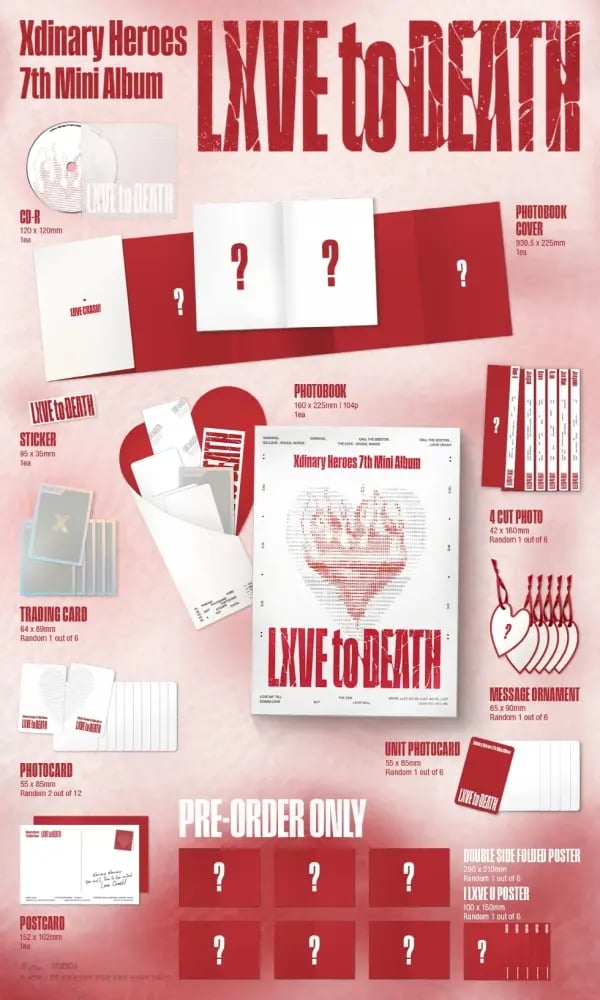 XDINARY HEROES - [LXVE TO DEATH] 7th Mini Album PHOTOBOOK LOVE SICK Version