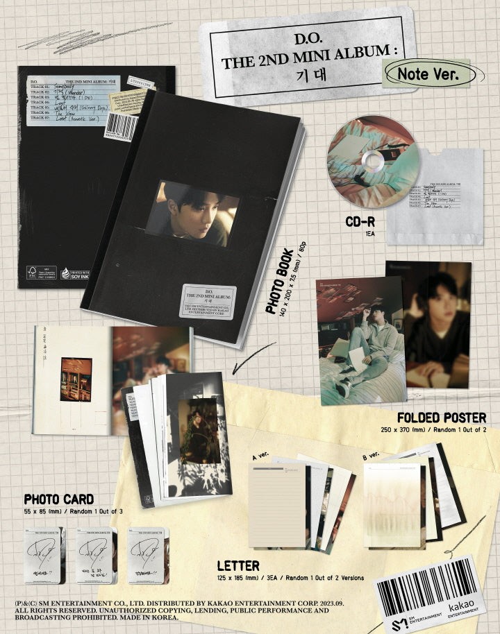 D.O. - [EXPECTATION] 2nd Mini Album RANDOM Version