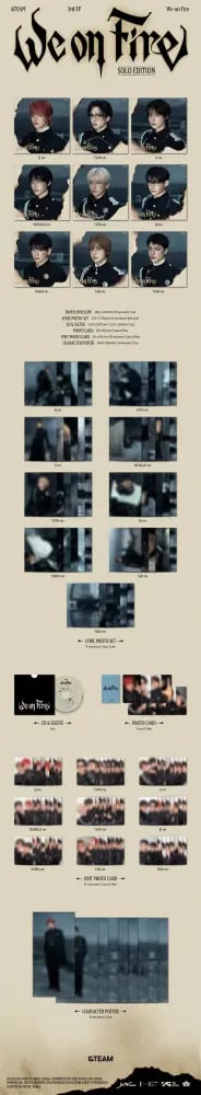 &TEAM - [WE ON FIRE] 3rd EP Album SOLO EDITION RANDOM Version