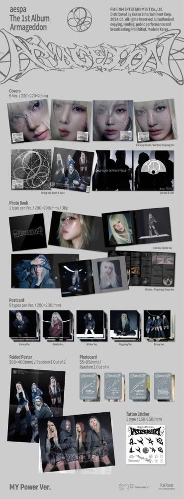 aespa - [ARMAGEDDON] 1st Album MY POWER RANDOM Version