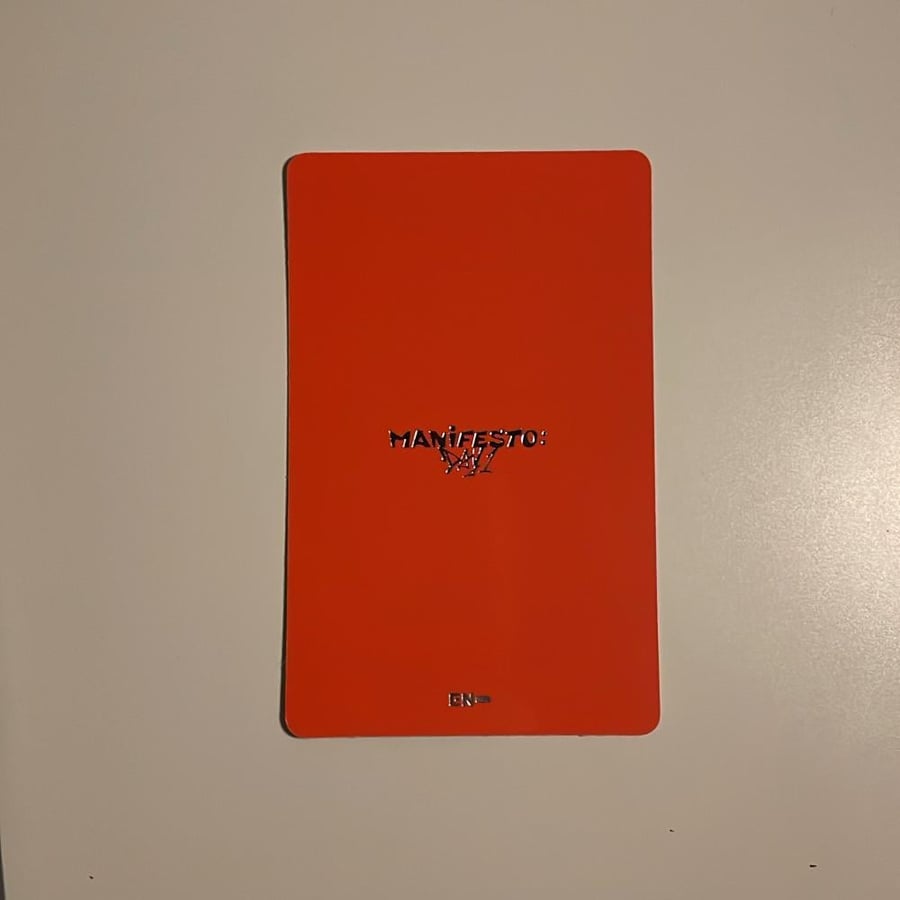 فوتوكارد سونغهون اصلي من البوم Manifesto