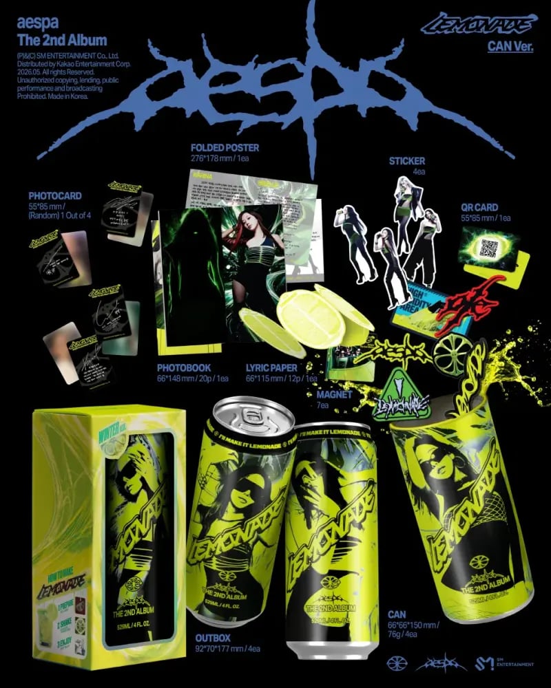 aespa - [LEMONADE] 2nd Album CAN RANDOM Version