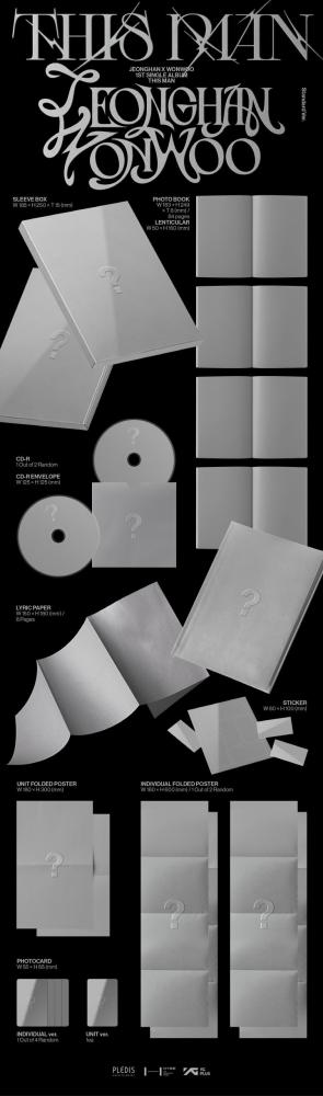 PRE-ORDER) JEONGHAN X WONWOO (SEVENTEEN) - [THIS MAN] 1st Single Album STANDARD Version