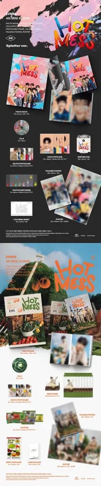 EVNNE - [HOT MESS] 4th Mini Album RANDOM Version