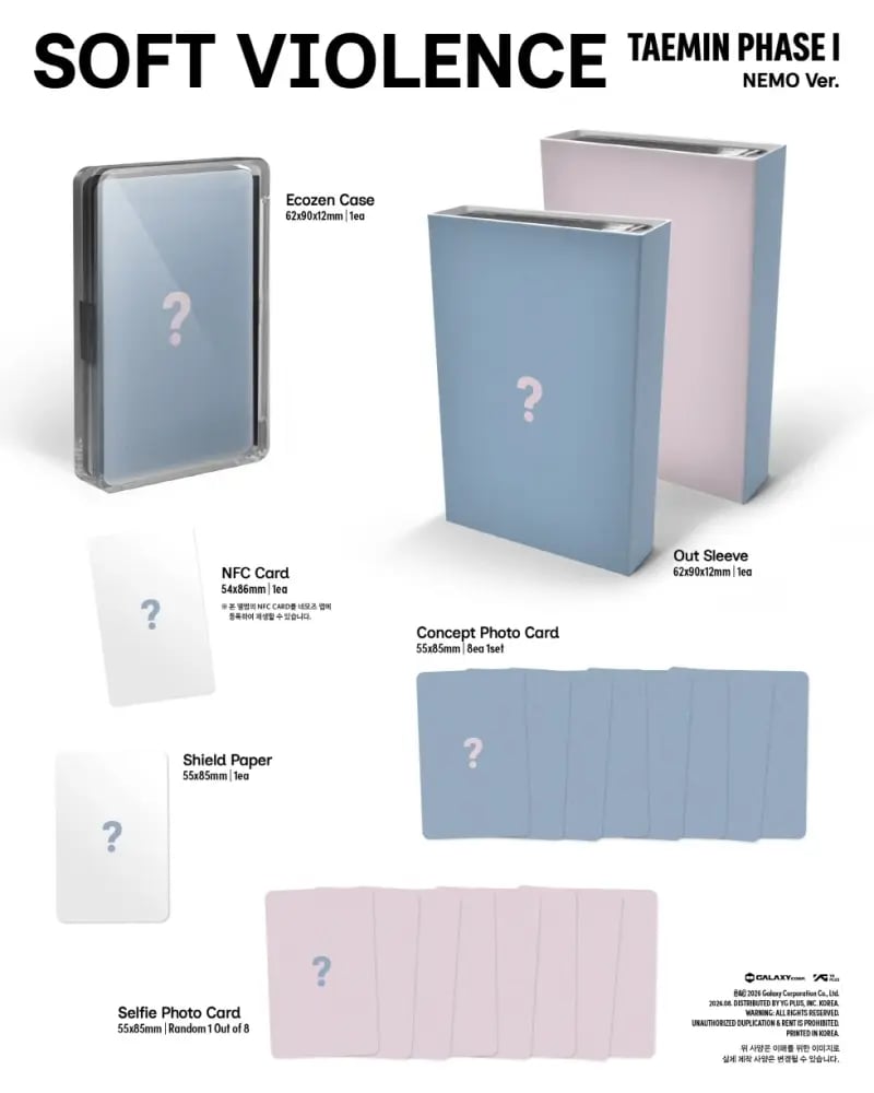 (PRE-ORDER) TAEMIN - [PHASE I : SOFT VIOLENCE] Album NEMO Version