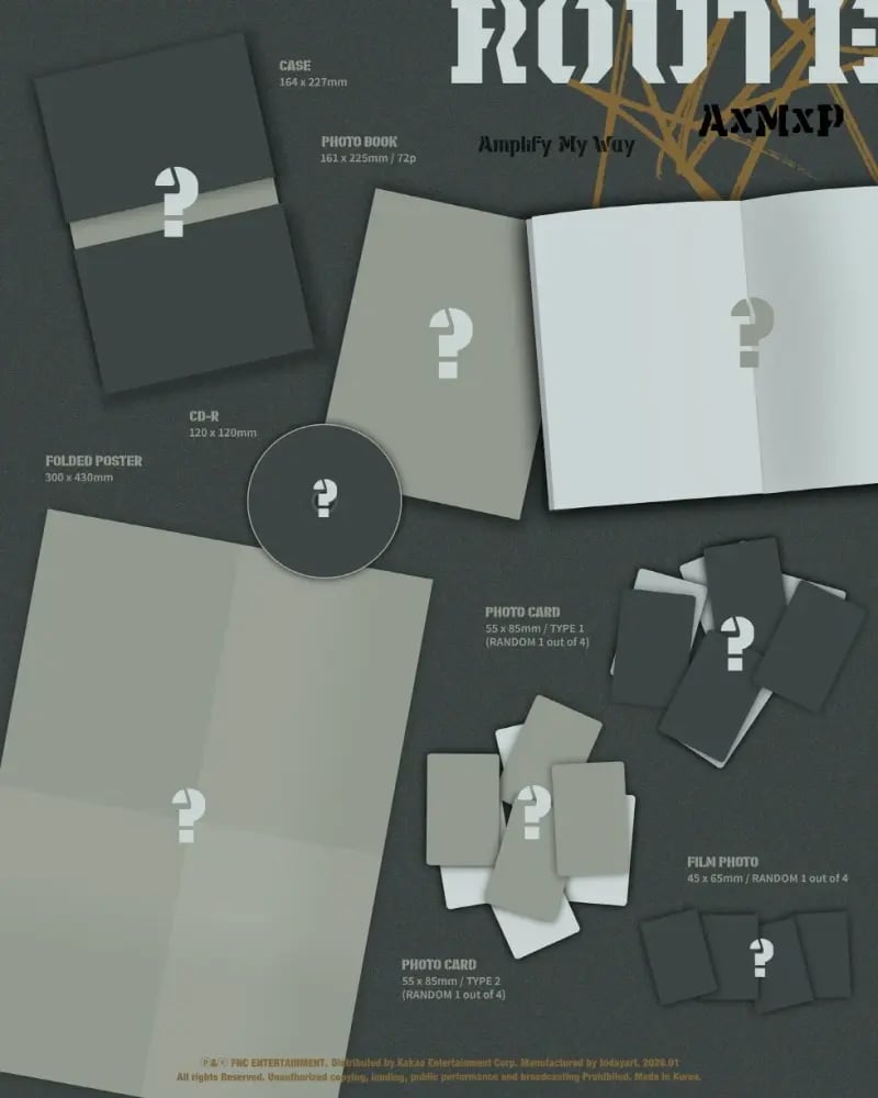 AxMxP - [AMPLIFY MY WAY] 1st Mini Album ROUTE Version
