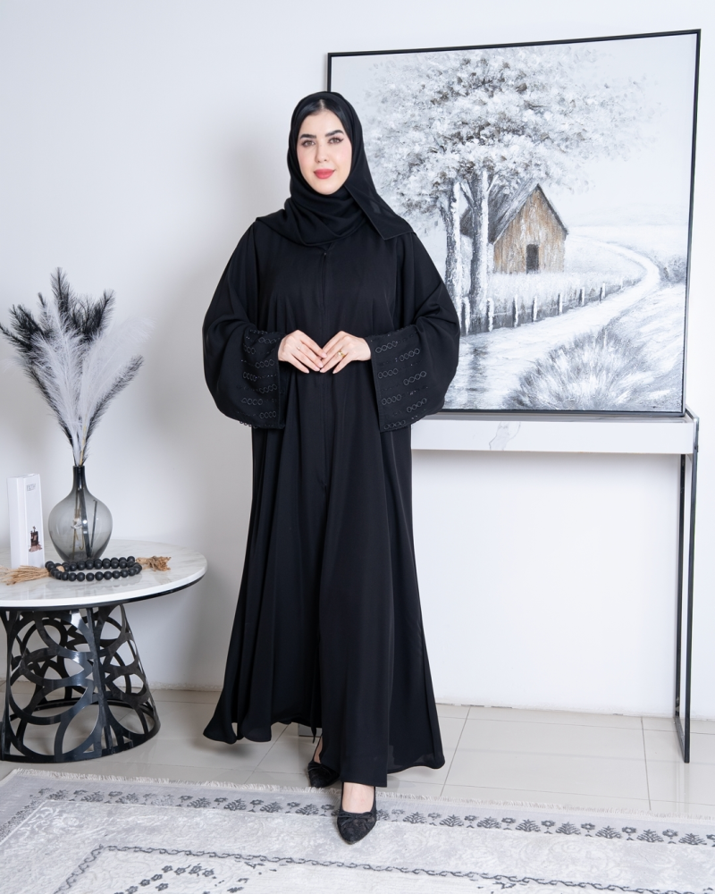 عباية نص كلوش كريستال – قماش إنترنت