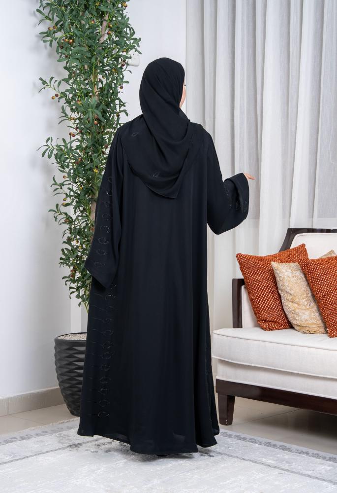 عباية نص كلوش _هاري دمعة كرستال