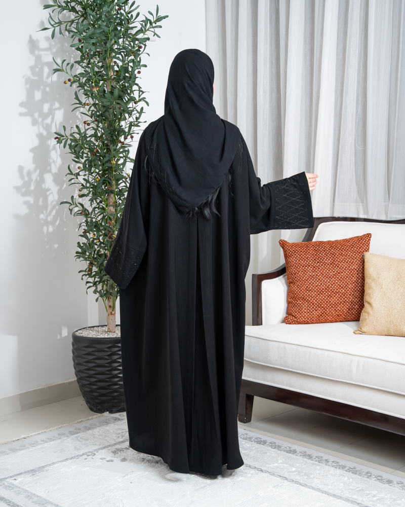 عباية فراشة تيجان بهاري خلية على الأكمام