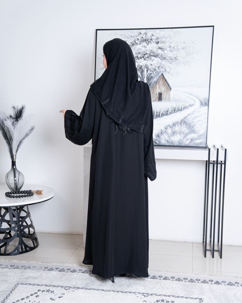 عباية نص كلوش كريستال – قماش إنترنت