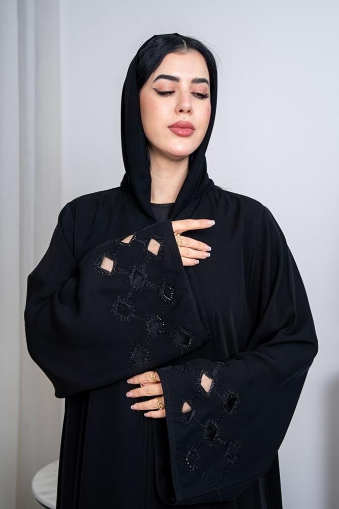 عباية نص كلوش  تخريم تل كرستال