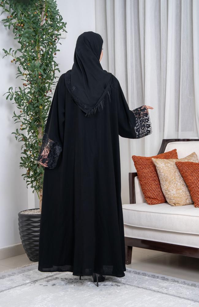 عباية نص كلوش ملكي _ كم تل مشجر