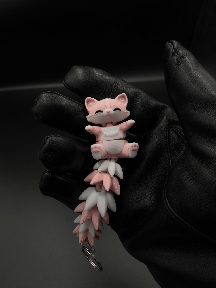 Flexi Cat Keychain