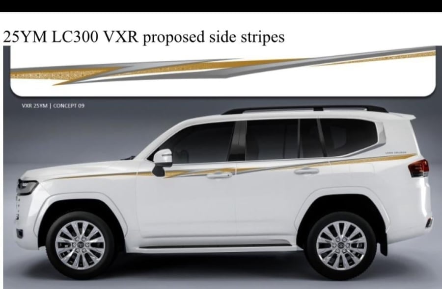 خط شطرطون لاندكروزر 2025 vxr اصلي