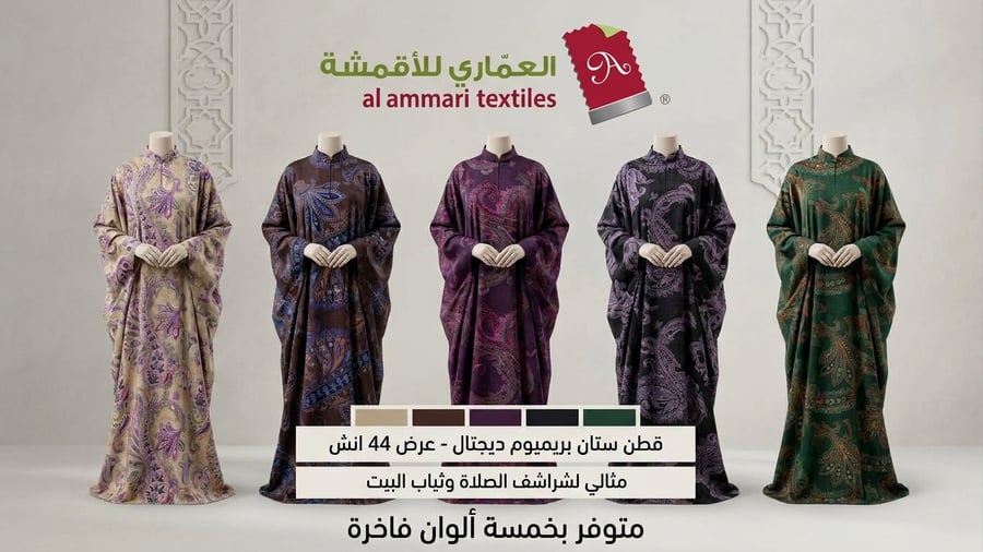 قطن ستان مشجر ديجتل برنت