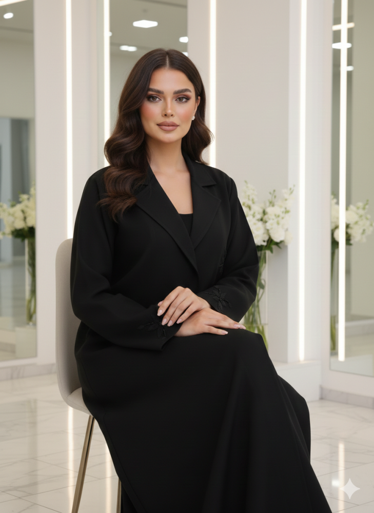بليزر كتان بتصميم مكره وشك جديد