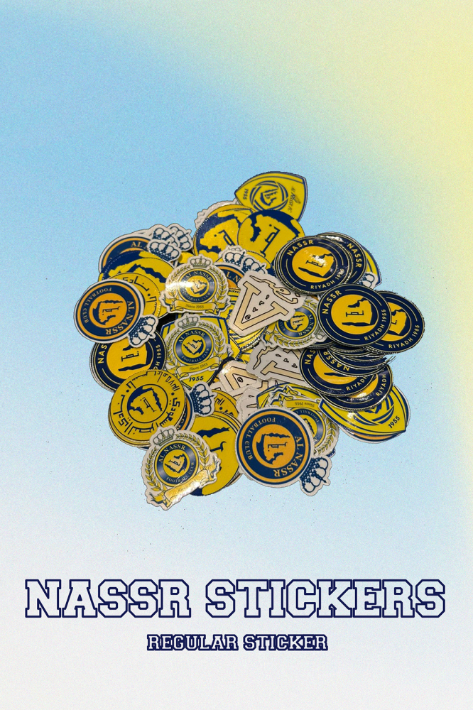 7 NASSR LOGO STICKERS | ٧ شعارات النصر ملصقات