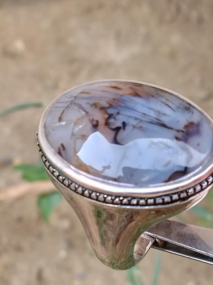 عقيق يمني مسماري صياغه عارف