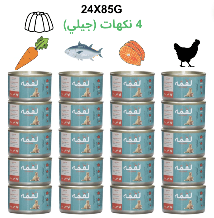 Loqma 24 mixed  flavors  in jelly 85g