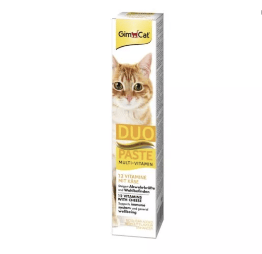 GimCat Multi-Vitamin Duo-Paste with Cheese with 12 Vitamin, 50g