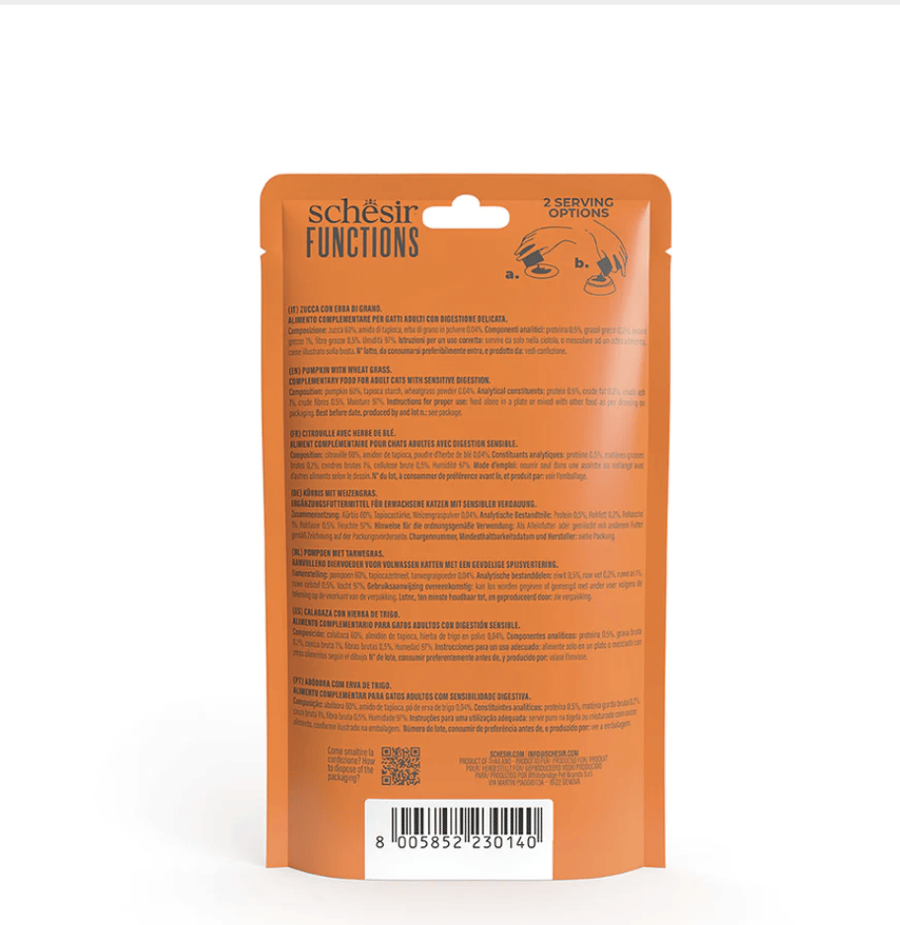 PUMPKIN WITH WHEAT GRASS IN PUREE 40G IN POUCH