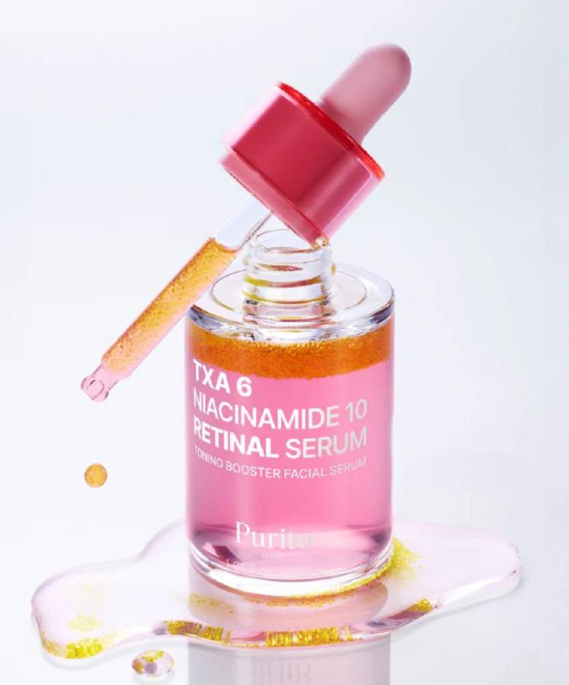 سيروم Purito TXA 6 Niacinamide 10 Retinal بقط ارة وردية 30 مل