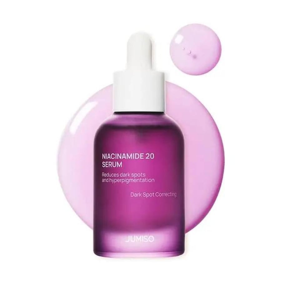 سيروم Jumiso Niacinamide 20 للتصبغات بزجاجة بنفسجية مع قطارة
