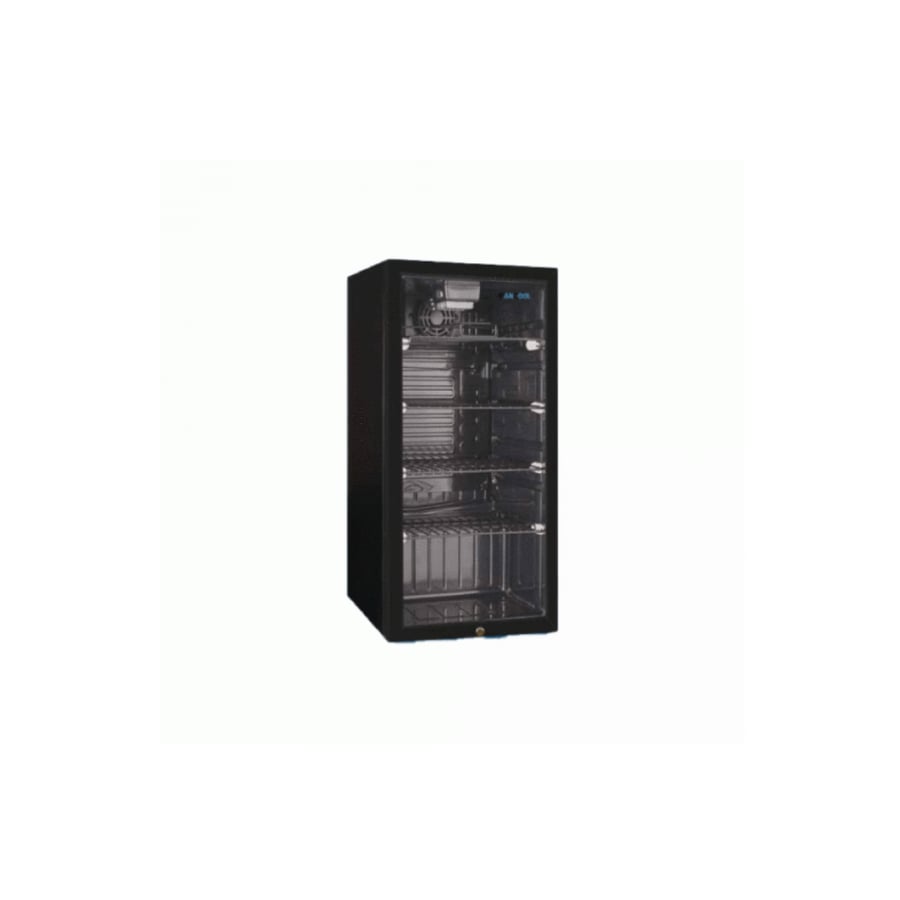 ثلاجة عرض ميني بانكول 1 باب زجاج لون أسود موديل LSC105FBlack P