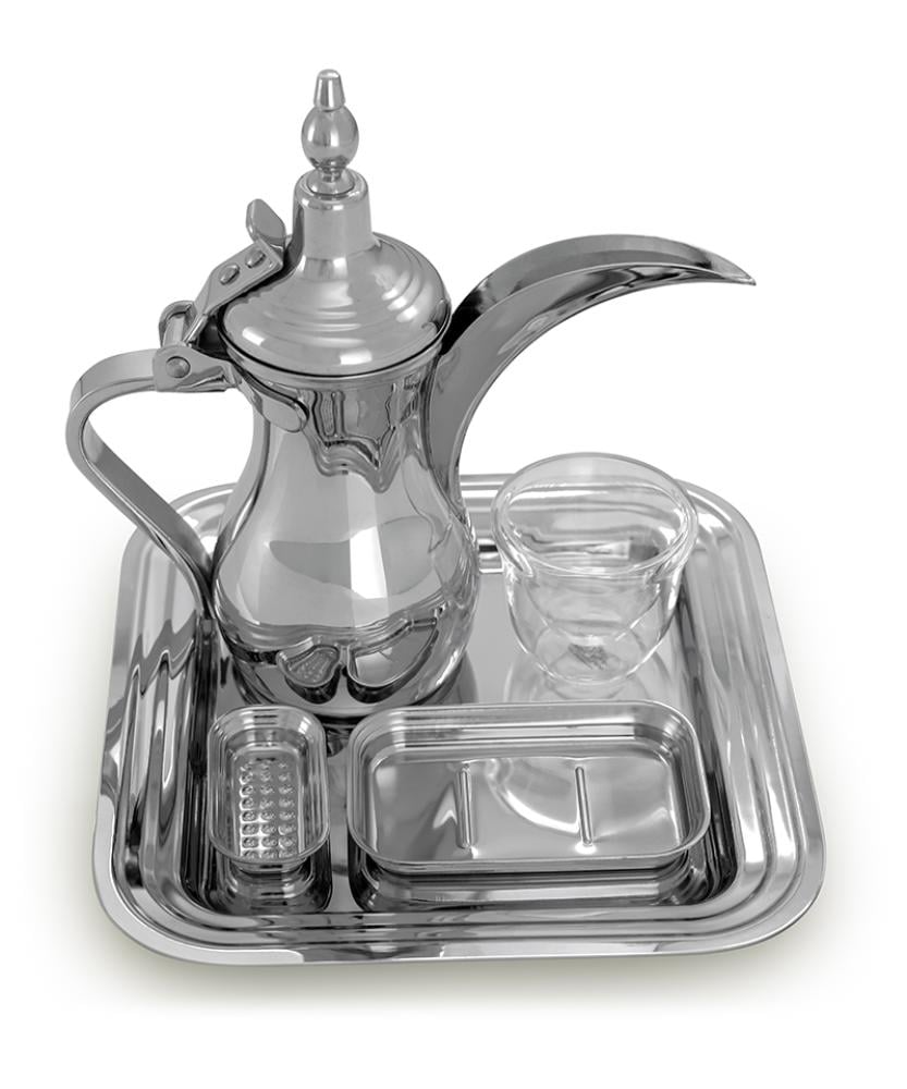 طقم تقديم القهوة السعودية – فضي ACSS-01
