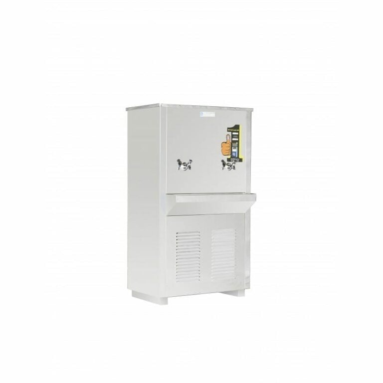 Al-Kawthar water cooler, 160 liters, 2 bottles - steel