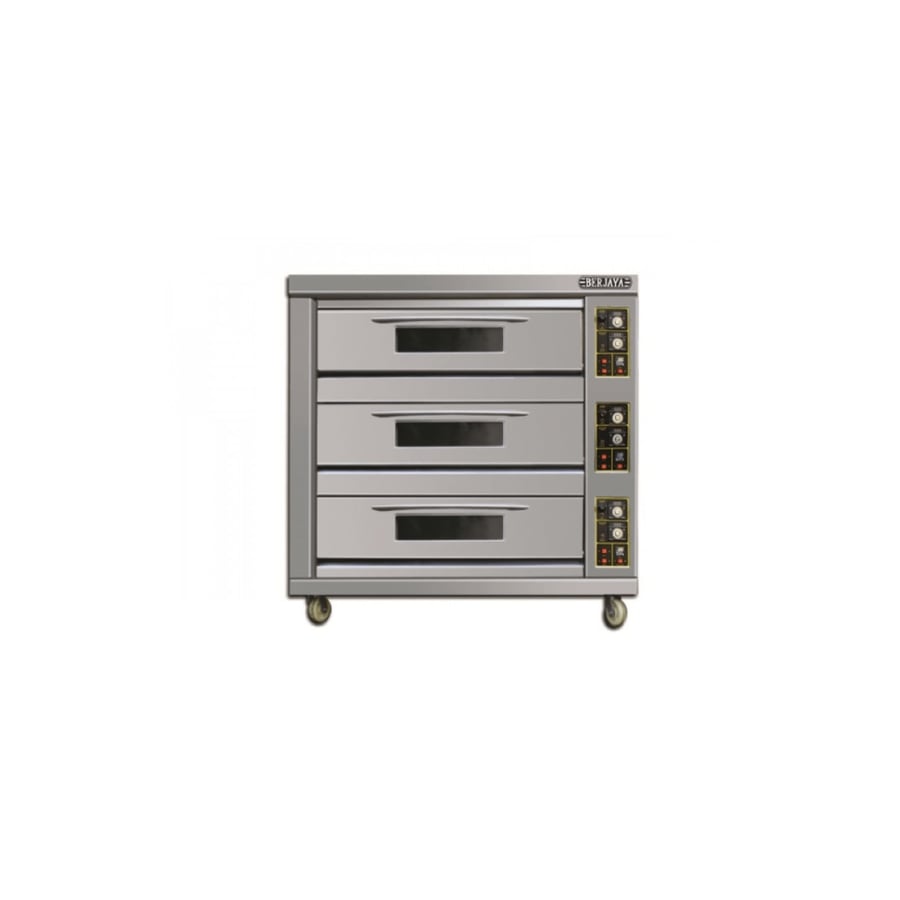 فرن خبز غاز مسخن 3 طوابق 6 صينية 134X99X177.7 BER-BJY-G180-1 PRM
