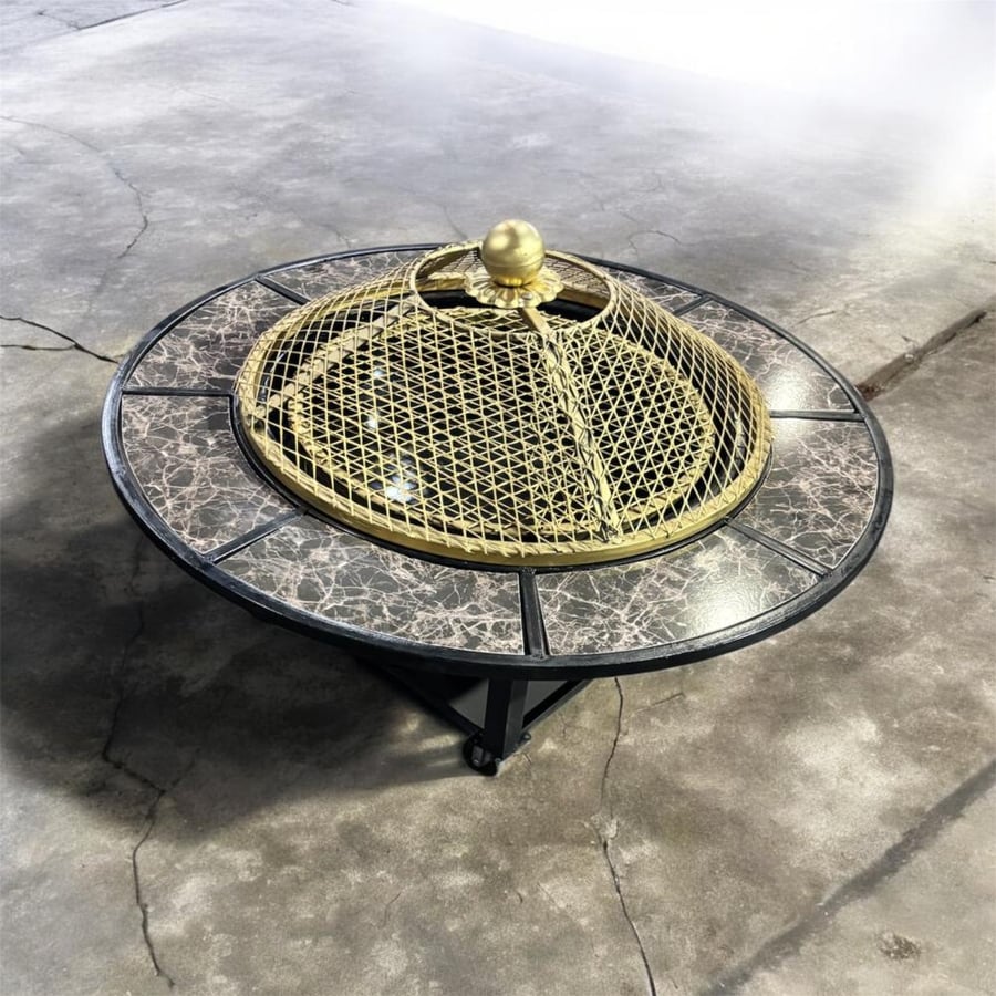 Charcoal grill (diameter 80 cm, and height 30 cm)