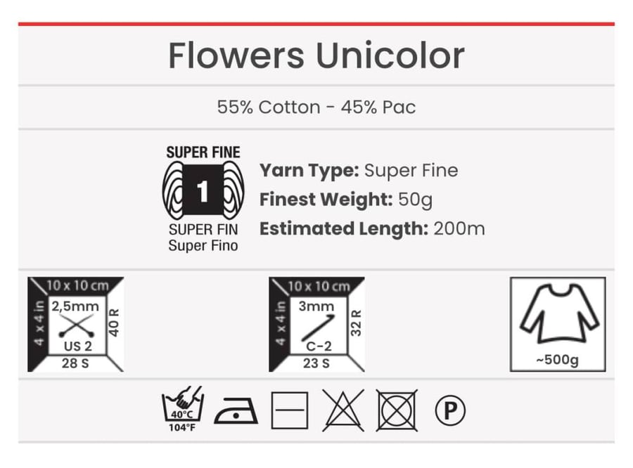 Yarn Art Flowers Unicolor 734