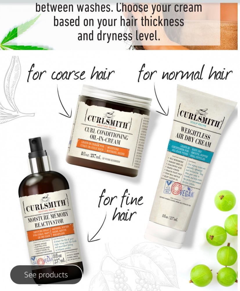 Curlsmith - Weightless Air Dry Cream