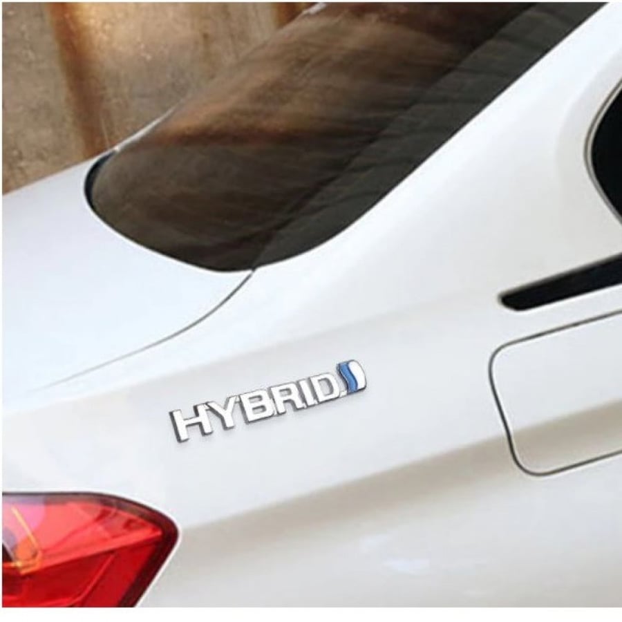 ملصق علامة تويوتا شعار هايبرد HYVRID