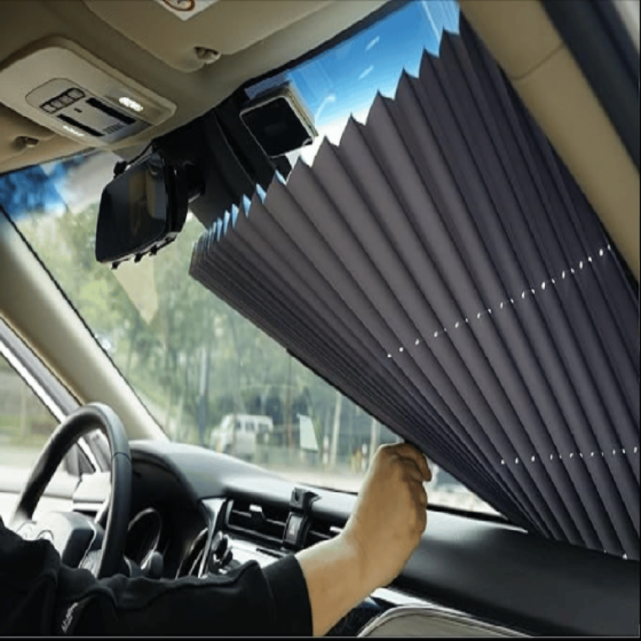 شماسة زجاج أمامي للسيارة قابلة للسحب – 170×46 سم