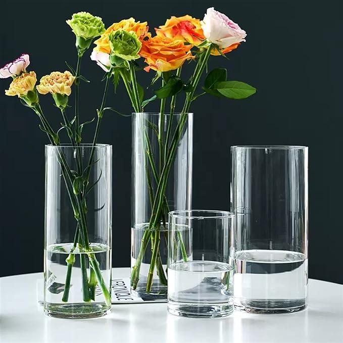 فازات زجاجية  10*25سم سادة