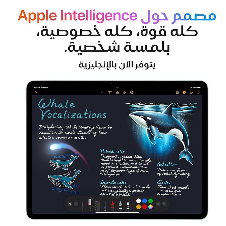 أيباد إير الجيل السادس 2025 M3 (ستار لايت) 128 جيجا 8 رام 11 إنش (واي فاي)
