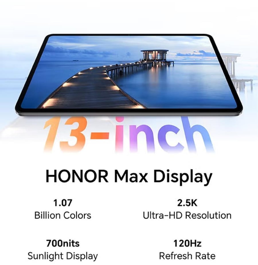 هونر Pad X9b Max لون جراى ذاكرة 128 جيجا
