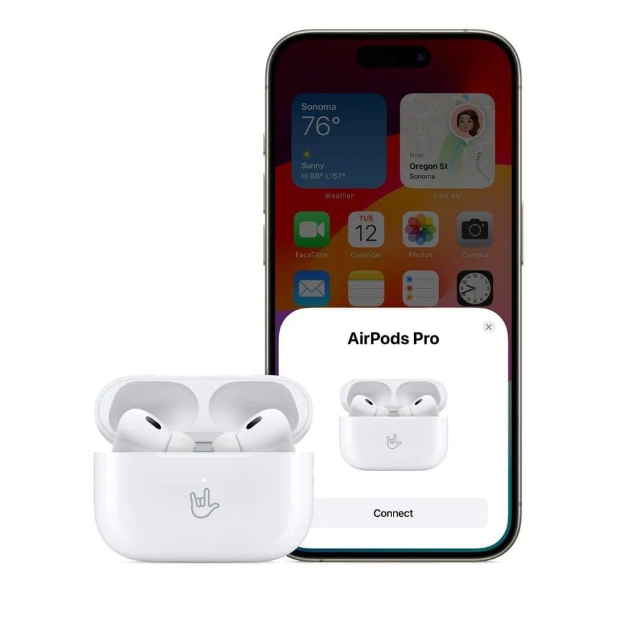 سماعة أبل (إيربودز برو 2 - AirPods Pro 2) بمنفذ (يو إس بي - تيب سي) - ضمان سنتين