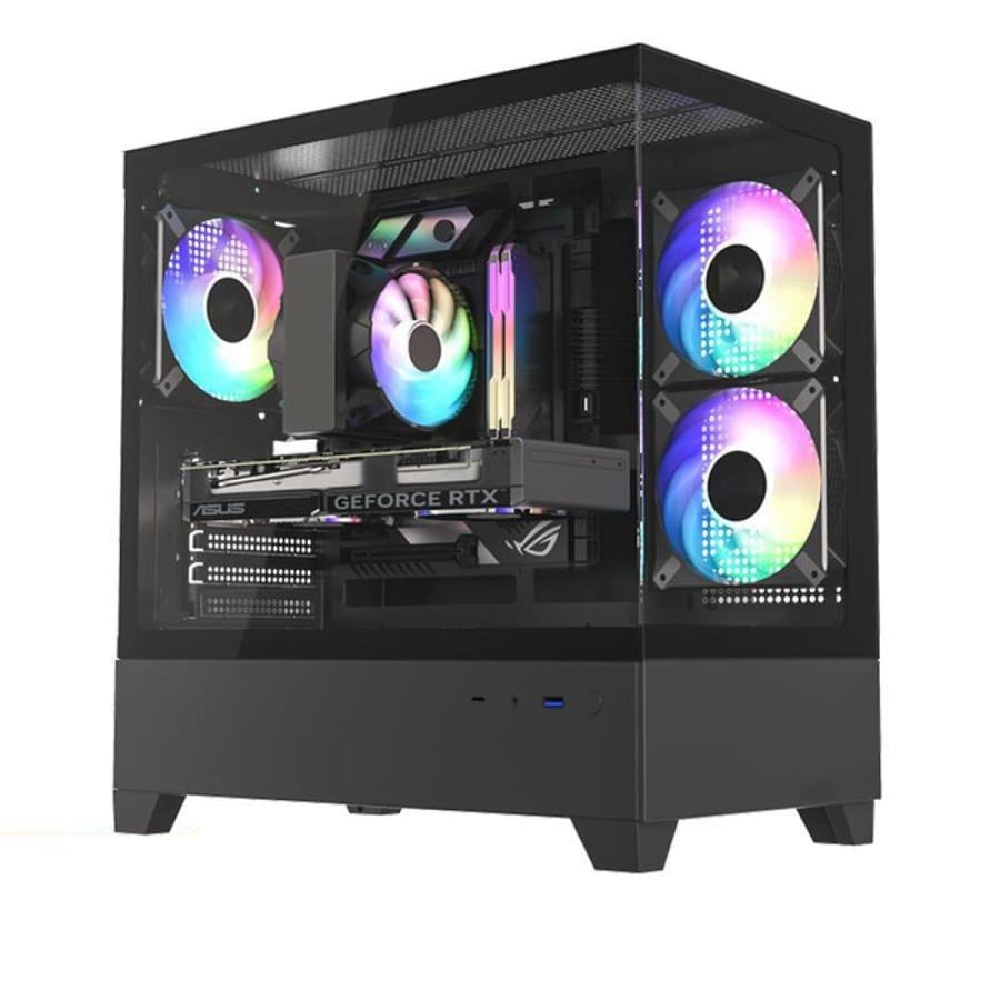 تجميعة جهاز بي سي العاب معالج كور أي 5 وكارت شاشة RTX5060 مع شاشة فيوسونيك 240 هرتز