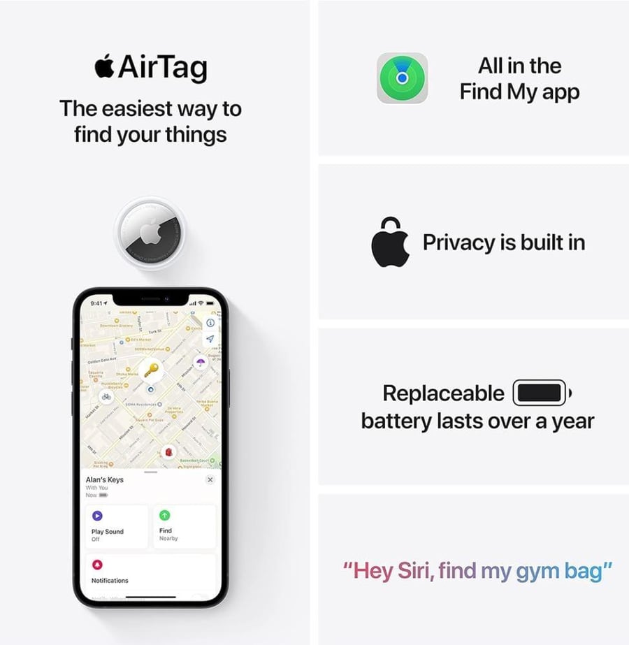 ايرتاق جهاز تتبع من أبل الجيل الثاني -  Apple AirTag 2