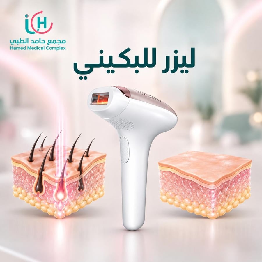 ليزر للبكيني بالرتوش