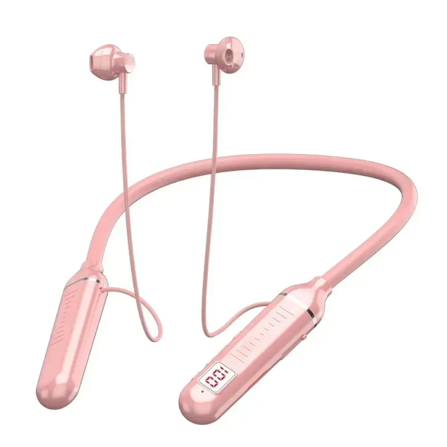 K58pro سماعات لاسلكية بلوتوث 5.3 سماعات بشريط حول الرقبة الألعاب LED عرض HIFI سماعة رياضية سماعات أذن TWS مع ميكروفون TF بطاقة