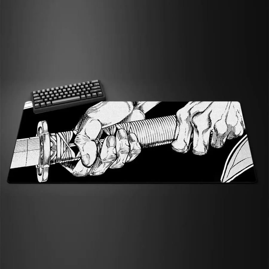 ماوس باد كاتانا يابانية كبيرة مضادة للانزلاق