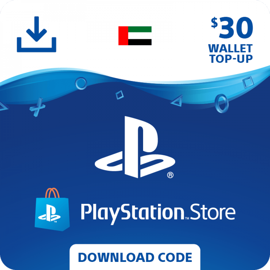 بطاقة بلايستيشن 30 دولار للمتجر الإماراتي