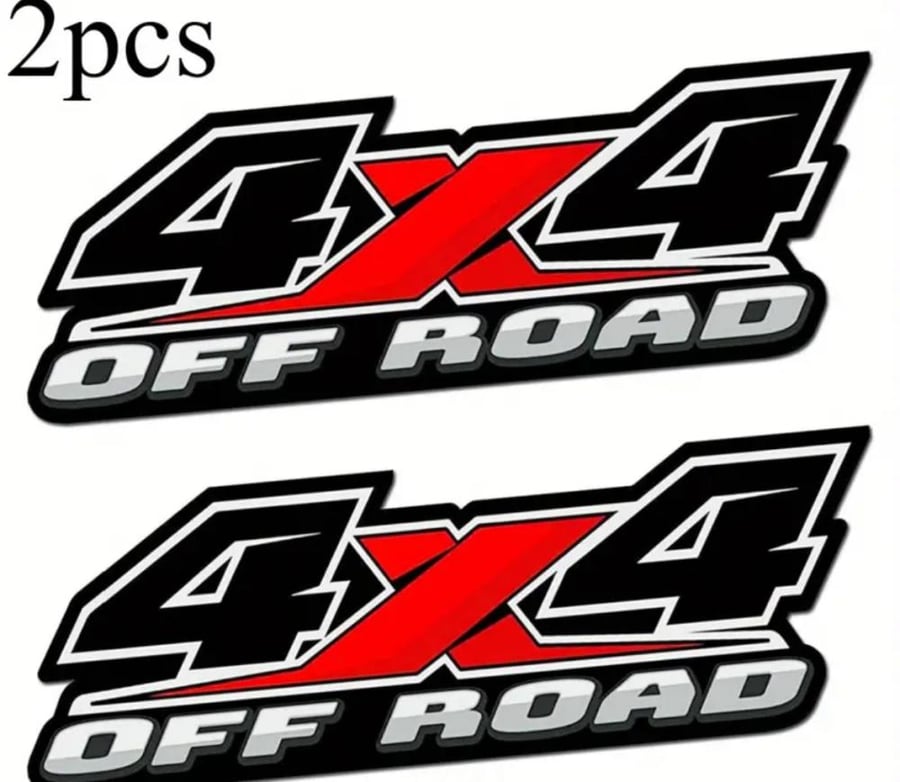 استيكر 4x4 جميع السيارات - عدد حبتين