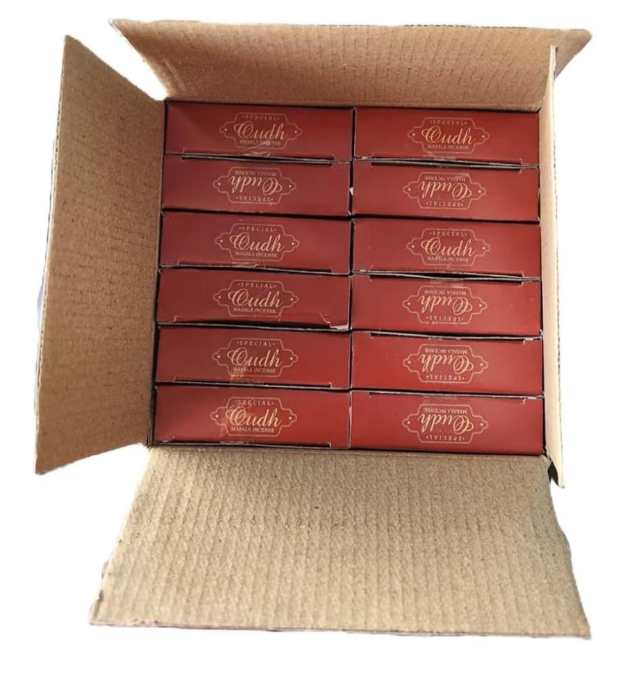 أعواد بخور ند ماسالا بالعود الكمبودي الهندي من اسال، 23 سم، 50 جرام 16 درزن -  Indian Cambodian Oud Bakhoor Masala Incense Sticks 23cm 50 Grams